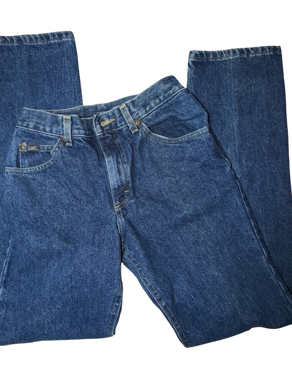 Vintage Lee Jeans Men’s 30x32 Dark Indigo Blue Straight Leg 90s Y2K Denim